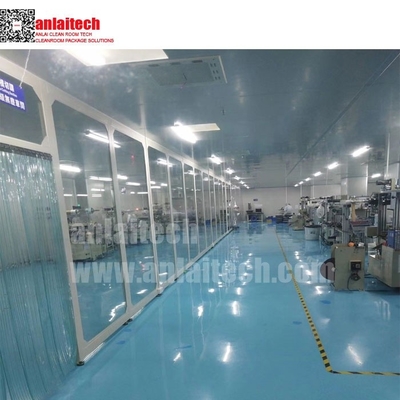 China Volle Glasansicht modularer REINRAUM fournisseur